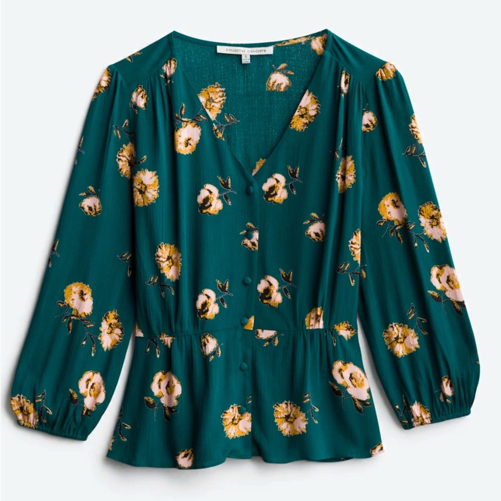 Collective Concepts Yorkshire Peplum Top